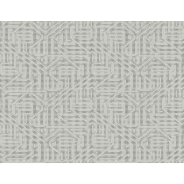 Nambiti Grey Geometric Vinyl Strippable Roll (Covers 60.8 sq. ft.)