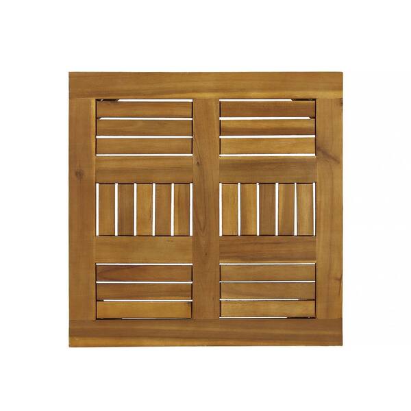 Natural Color Wood Outdoor Side Table. XT-61350.00 - The Home Depot