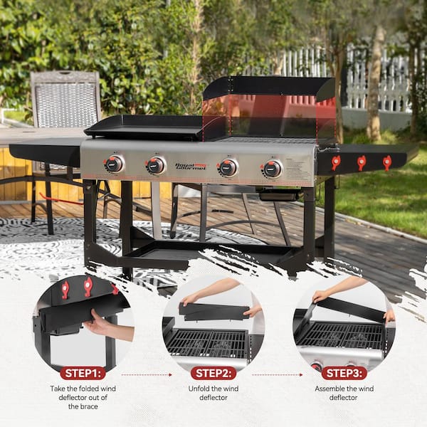 Propane gas grill and griddle combo hotsell