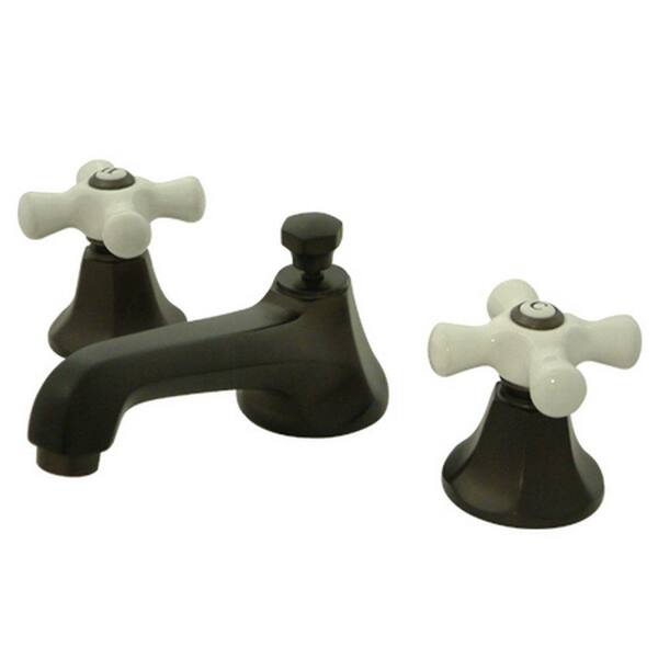 Kingston Brass 8 in. Widespread 2-Handle Mid-Arc Bathroom Faucet in Oil Rubbed Bronze