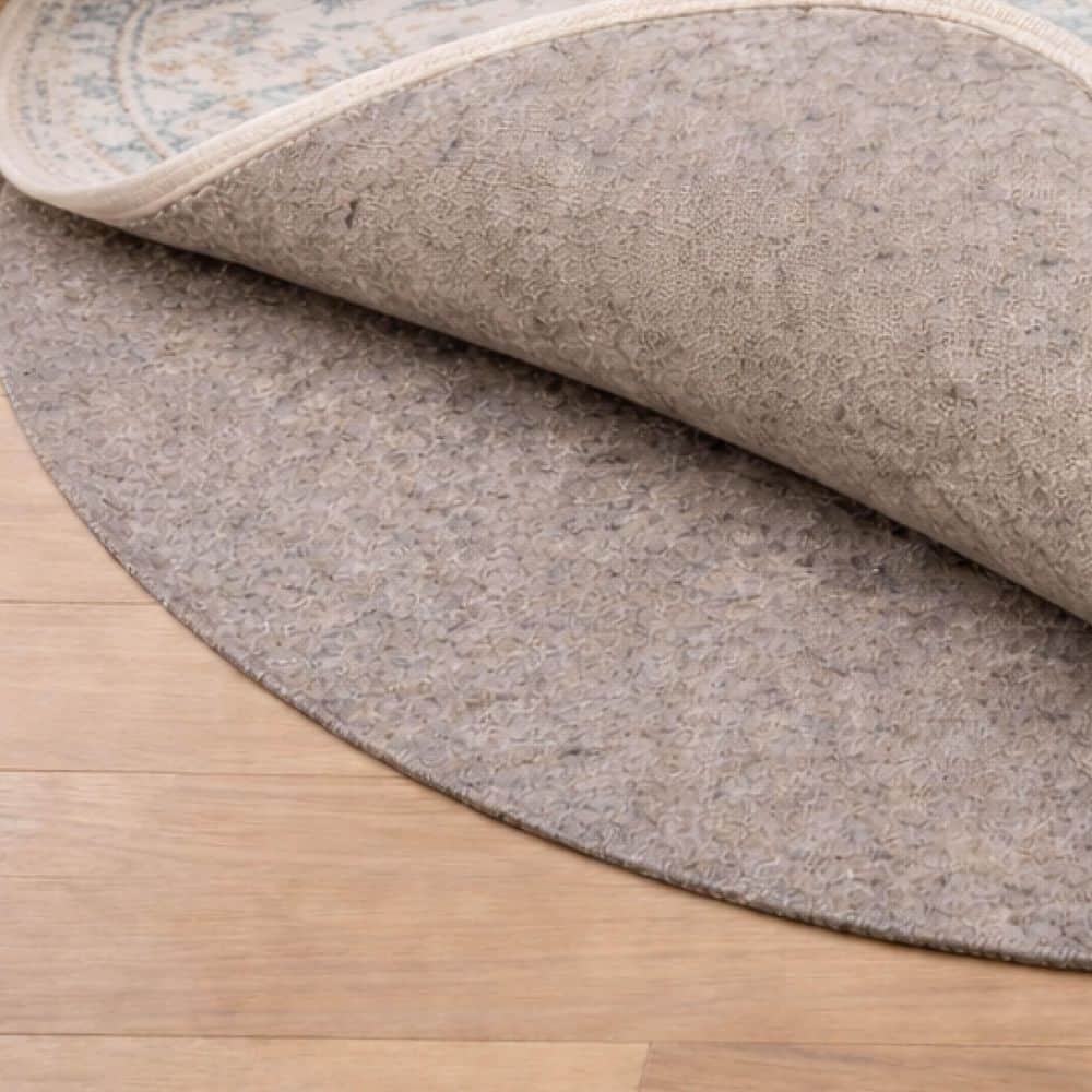 Mohawk Home 8 ft. x 8 ft. All Pet Grey Felted Reversible Pet Proof Rug ...