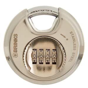 80 mm Stainless Steel 4-Dial Resettable Discus Combination Padlock
