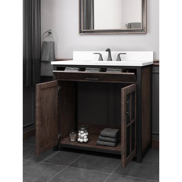 Home Decorators Collection Drysdale 36, Home Depot 36 Inch Gray Bathroom Vanity