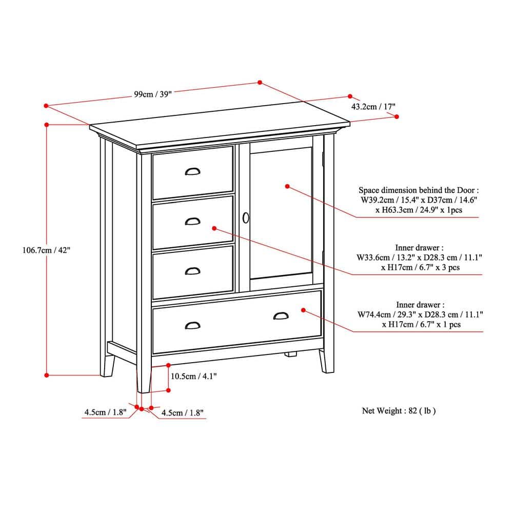 Farmhouse Grey Solid Wood Freestanding Office Storage Cabinet