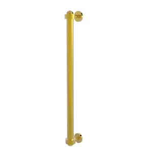 18 in. Center-to-Center Refrigerator Pull in Polished Brass