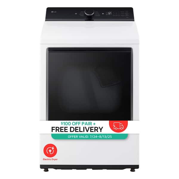 7.3 cu. ft. Vented SMART Electric Dryer in Alpine White with EasyLoad Door and Sensor Dry Technology