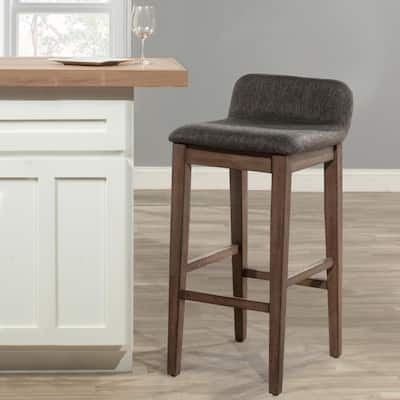 Renmark 26.5 in. Chocolate Gray Counter Stool
