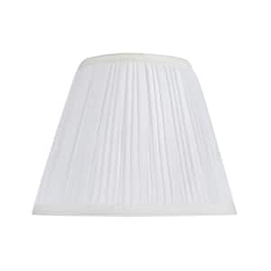 9 in. x 7 in. Off White Hardback Pleated Empire Lamp Shade