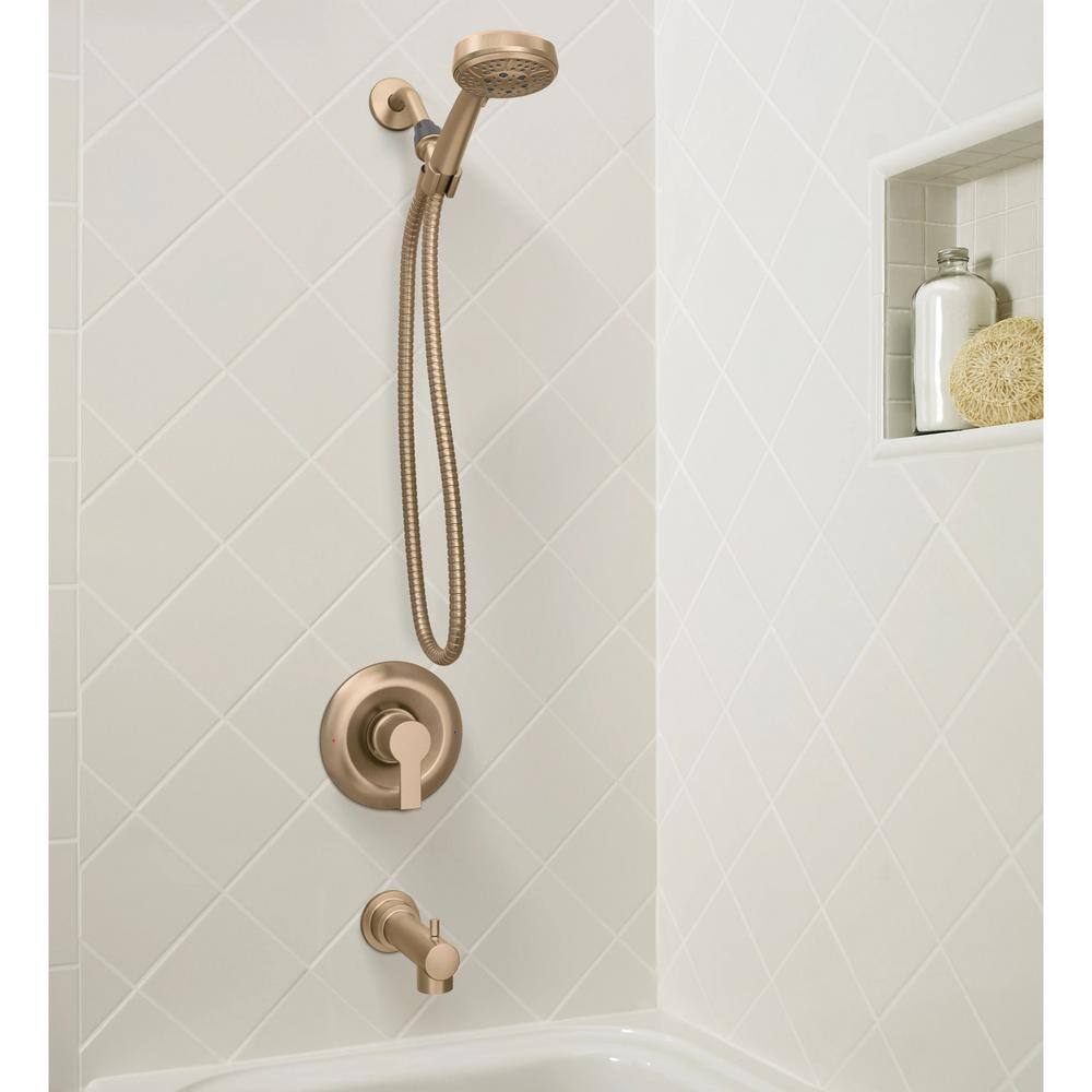Bronzed Gold Wall Mounted Handheld Shower Faucet Set