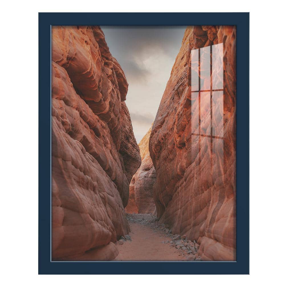 Wexford Home Modern 11 in. x 14 in. Dark Blue Picture Frame WF004G