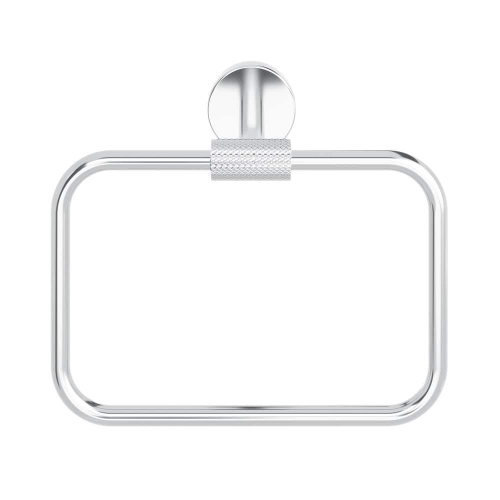 Avallon Polished Chrome Wall Mounted Towel Ring