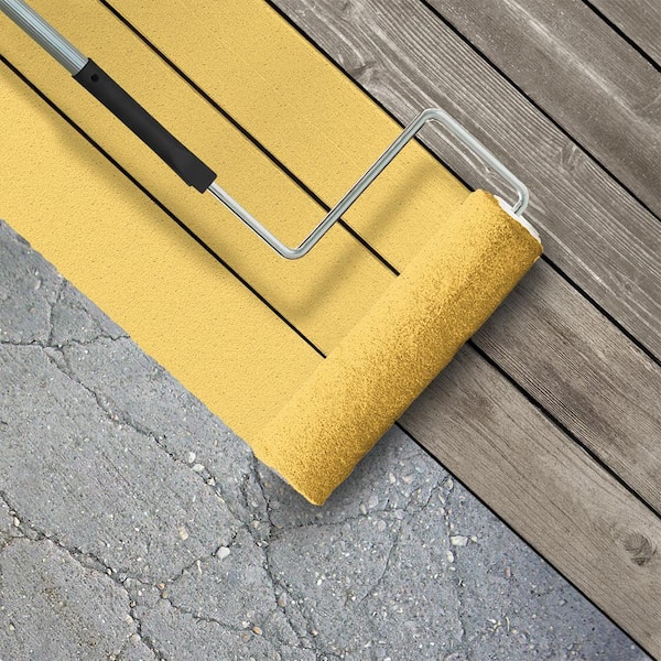 1 gal. #PPU6-13 Hawaiian Pineapple Textured Low-Lustre Enamel Interior/Exterior Porch and Patio Anti-Slip Floor Paint