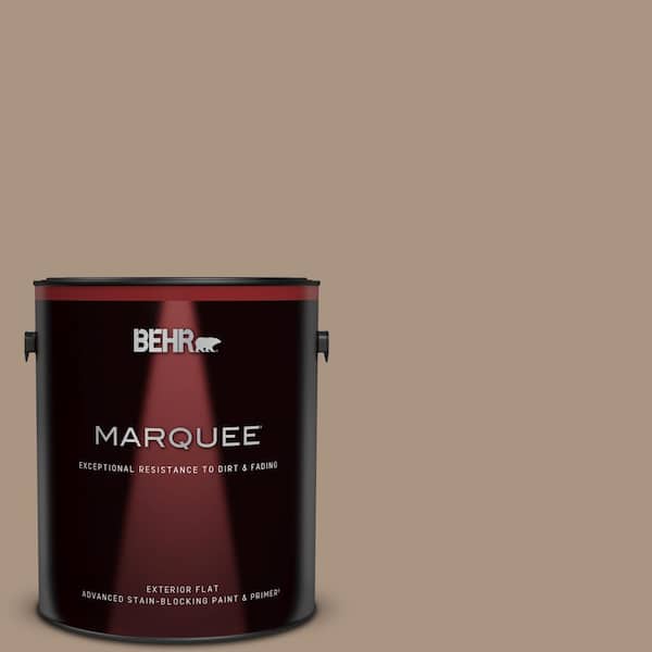 BEHR MARQUEE 1 gal. #T17-11 Silent Sands Flat Exterior Paint & Primer