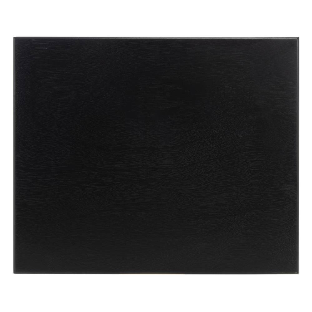 Classic Contemporary Black Accent Table with Basket Drawer
