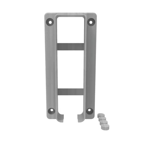 Barrette Outdoor Living Woodgrain Gray Vinyl Fence Transition Fence Post Bracket