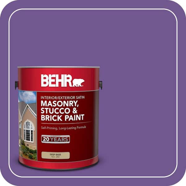 1 gal. #P570-6 Classic Waltz Satin Interior/Exterior Masonry, Stucco and Brick Paint