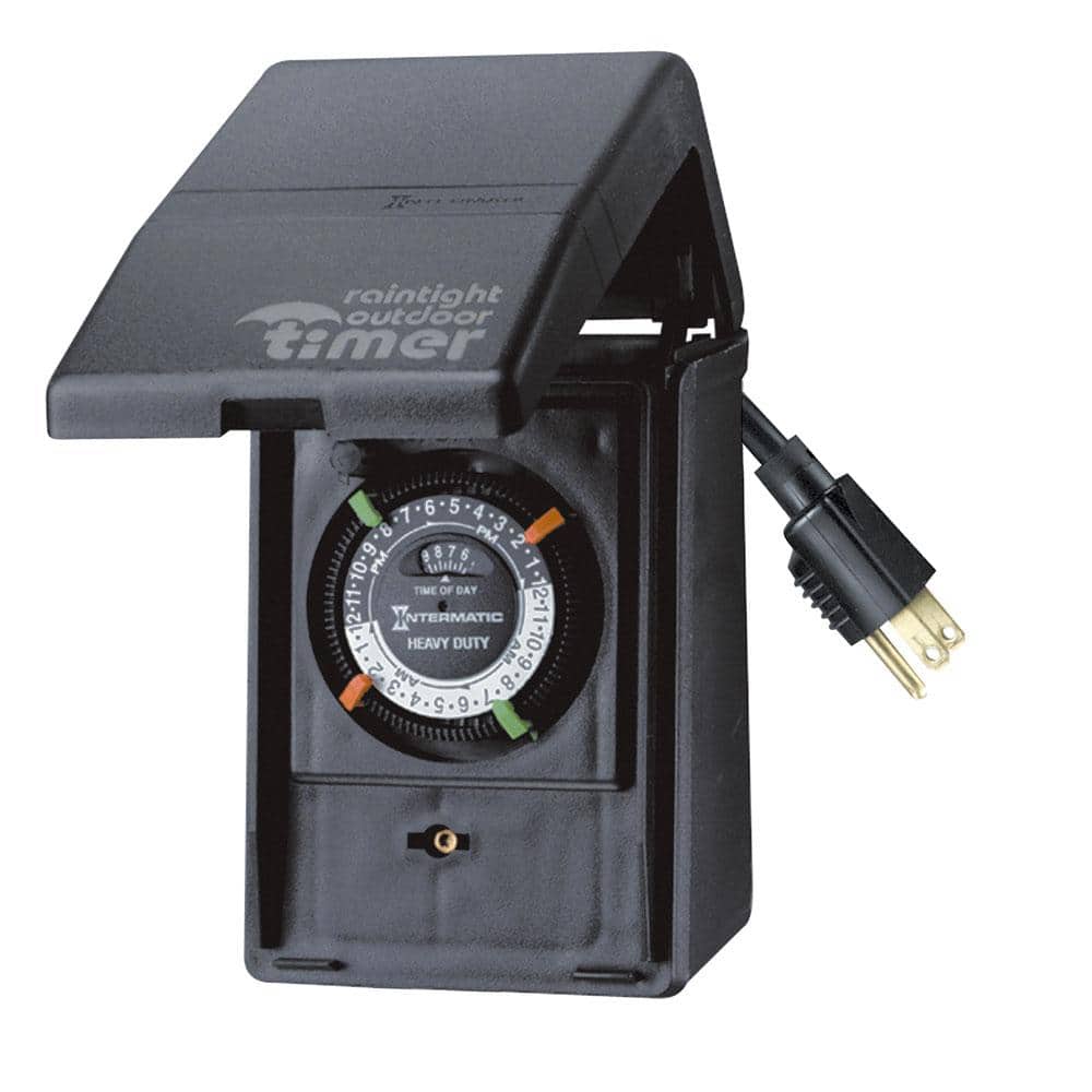 Intermatic 15 Amp 24 Hour Outdoor Timer, Outdoor Timers For Fountains