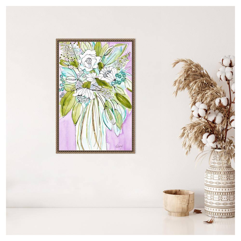 Hopeful Bouquet 16 x 23 Framed Canvas Wall Art