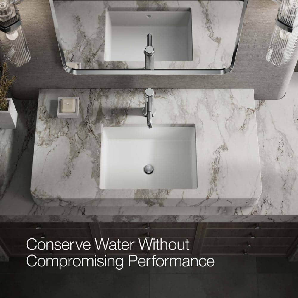 Polished Chrome Single-Handle Bathroom Sink Faucet with Drain Assembly