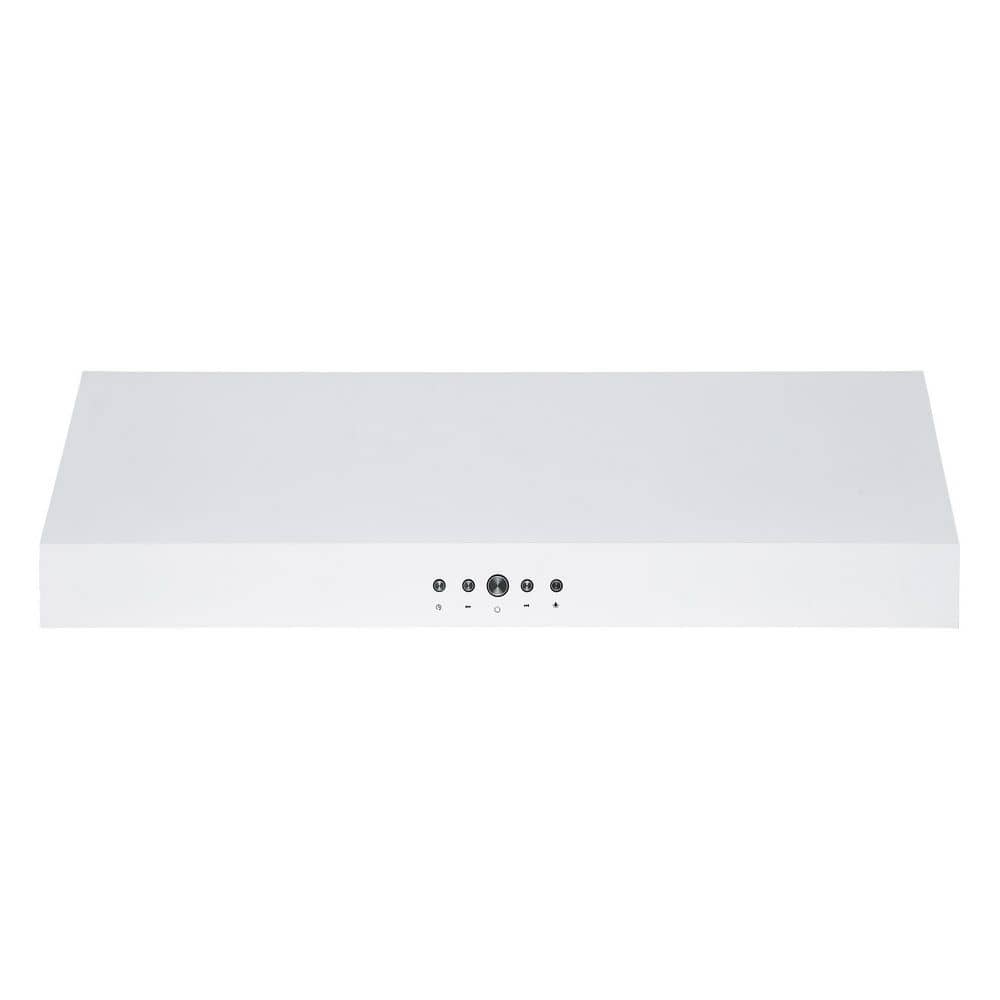 30'' White Stainless Steel Under Cabinet Range Hood