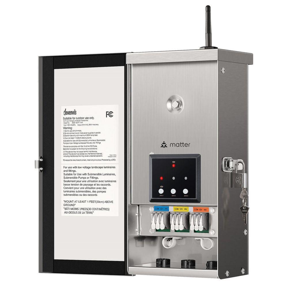 DEWENWILS 300W Smart Stainless Steel Low Voltage Landscape