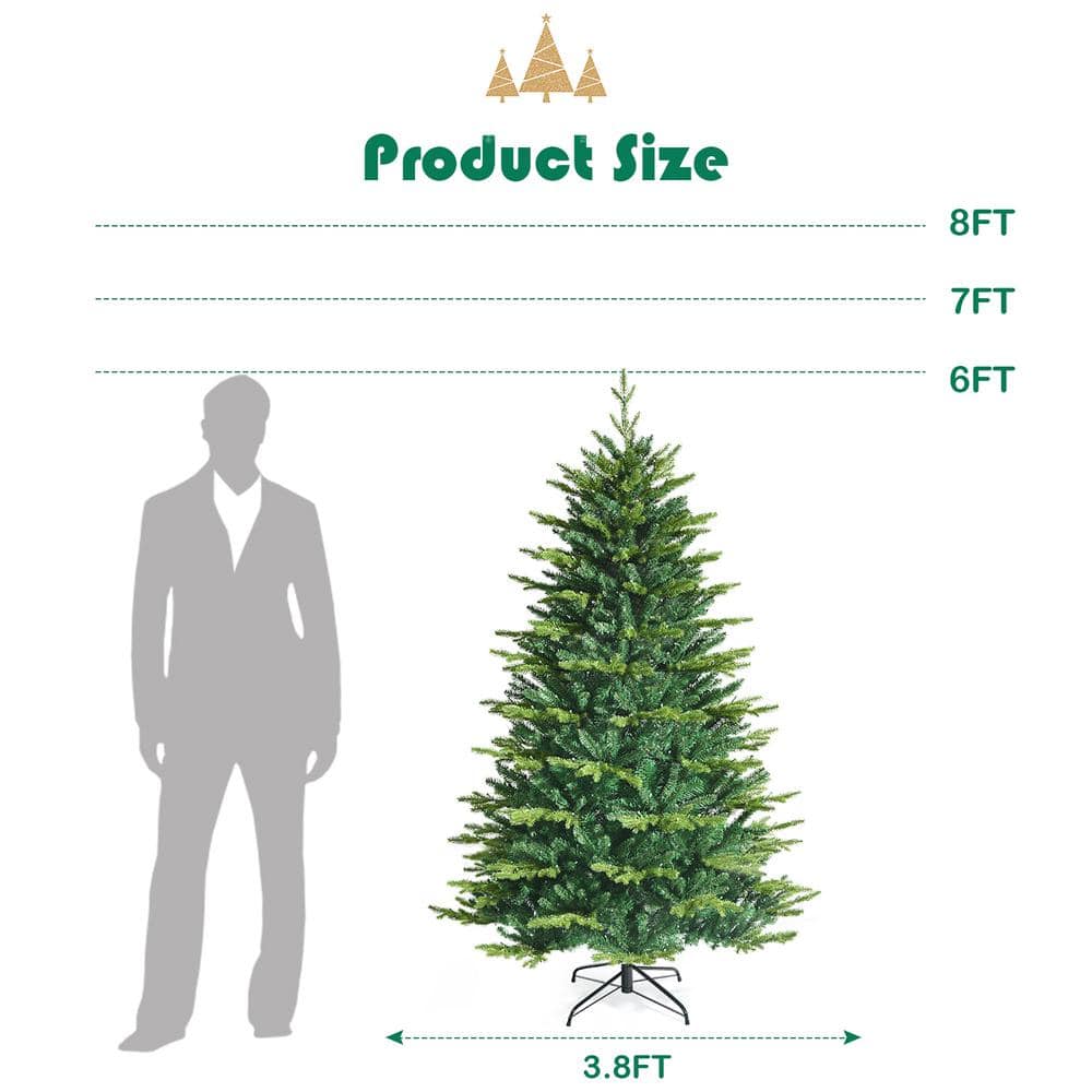 6 FT Pre-Lit Multicolor LED Christmas Tree with Metal Stand