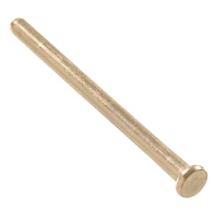 3-1/2 in. Residential Door Hinge Pin Only in Satin Brass (5-Pack)