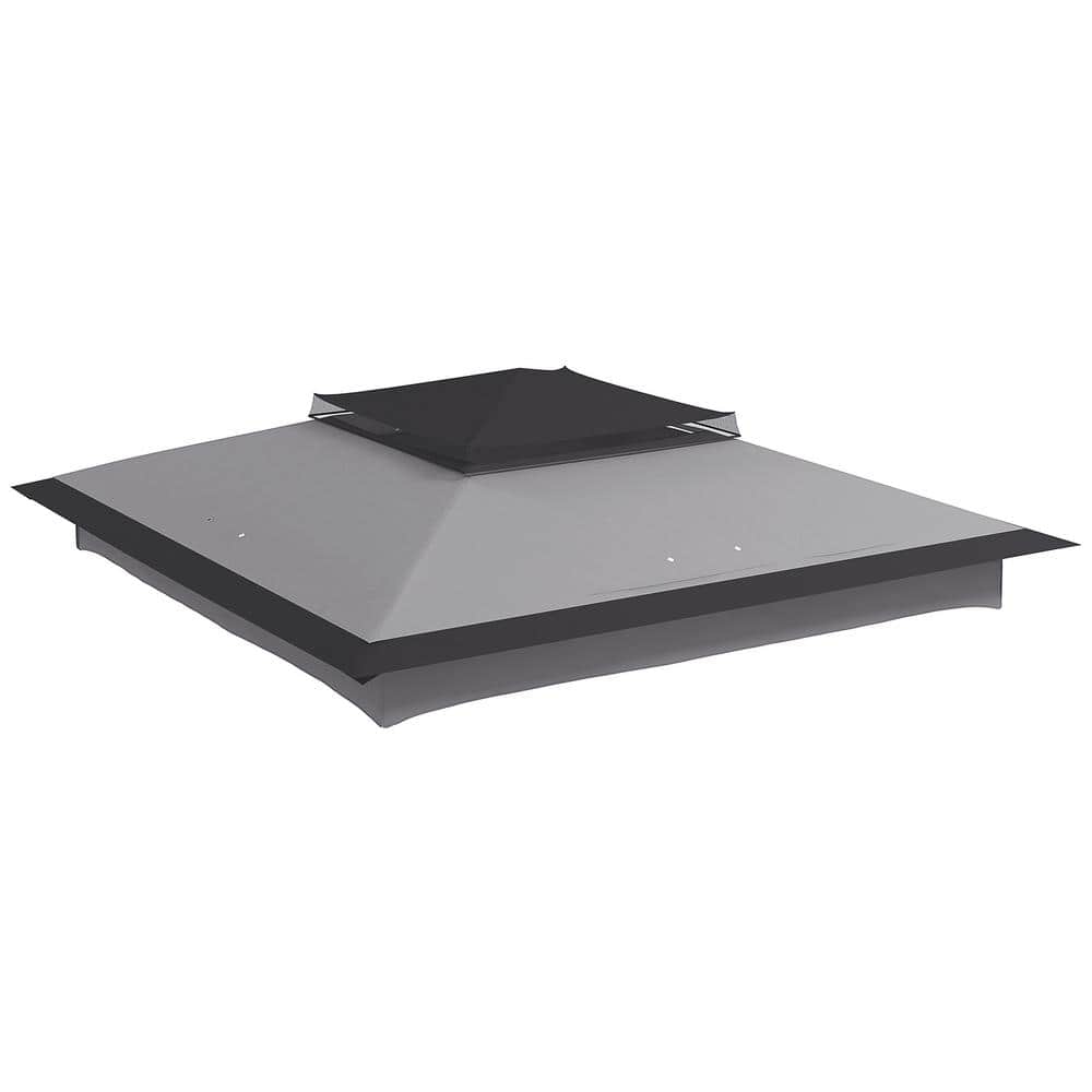 Outsunny 11 ft. x 11 ft. Gray Pop-Up Canopy Top Replacement