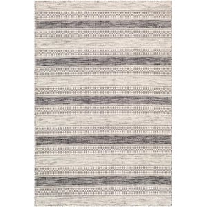 Gina Charcoal/Ivory 6 ft. x 9 ft. Indoor Area Rug