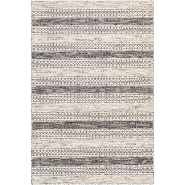 Livabliss Gina Charcoal/Ivory 6 ft. x 9 ft. Indoor Area Rug