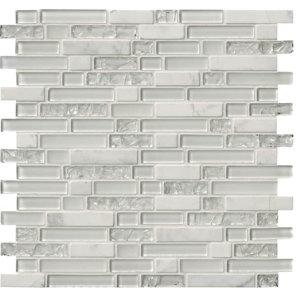 MS1 Tile Stickers Mosaic Marble Stone Effect Grey Tones 
