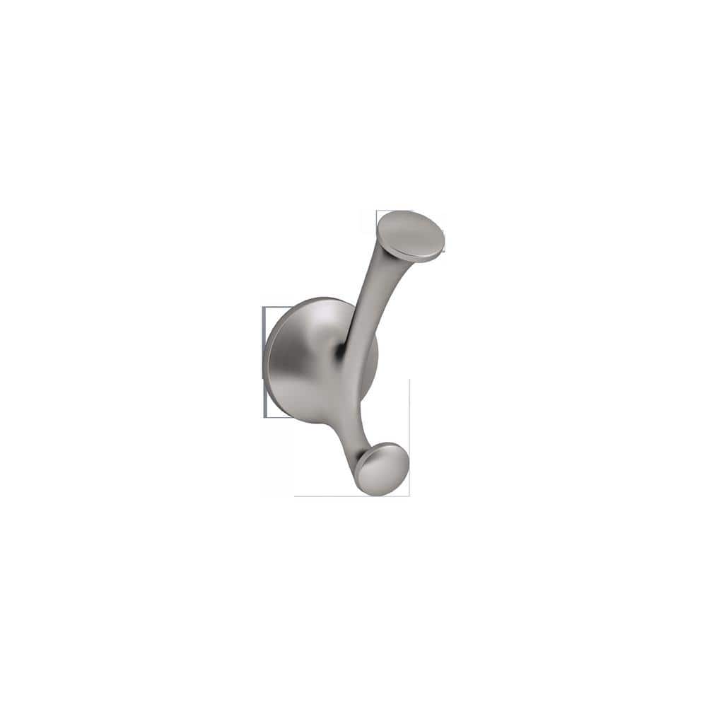 KOHLER Elliston Double Robe Hook in Brushed Nickel