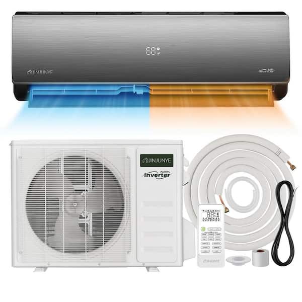 JINJUNYE 18000 BTU Mini Split Air Conditioner Ductless Inverter Heat Pump, 208-230-Volt, 17SEER2, Min Split AC/Heating System