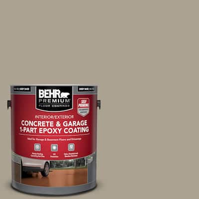 1 gal. #PFC-37 Putty Beige Self-Priming 1-Part Epoxy Satin Interior/Exterior Concrete and Garage Floor Paint