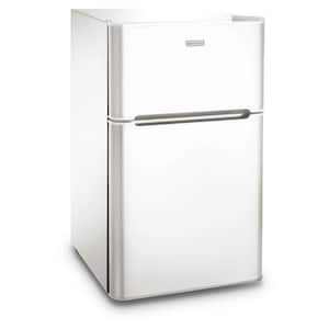 20.5 in. 3.2 cu. ft. 2 Door Mini Refrigerator with Freezer in White, ENERGY STAR Qualified