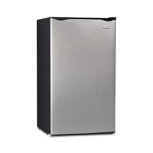 18 in. Width 3.2 cu.ft. Mini Refrigerator in Platinum