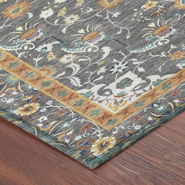 Chantille Machine Washable Indoor/Outdoor Abstract ACN2845 Gray 3 ft. x 4 ft. Area Rug