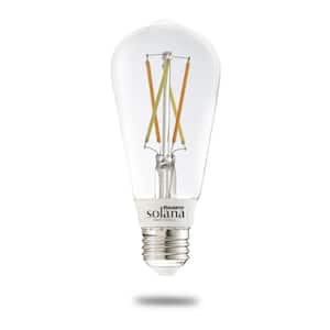 60 Watt Equivalent ST18 with Medium Screw Base E26 in Clear Finish Dimmable 2200-6500K Solana WIFI LED Light Bulb 1-Pack