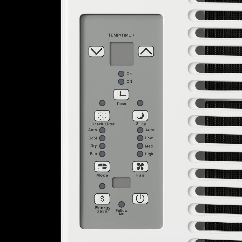 Durastar 8000 BTU White Digital Window Air Conditioner with Remote