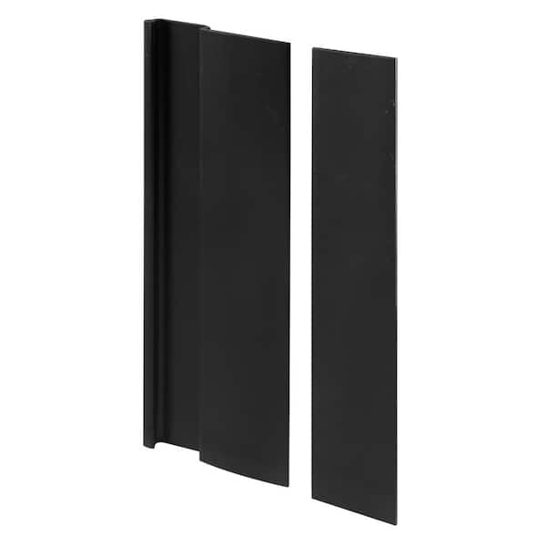 Prime-Line Black Finish Door Cover Plate and Pull