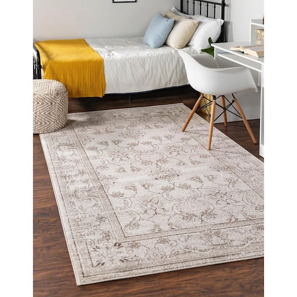 La Jolla Botanica Ivory 3' 3 x 5' 3 Area Rug