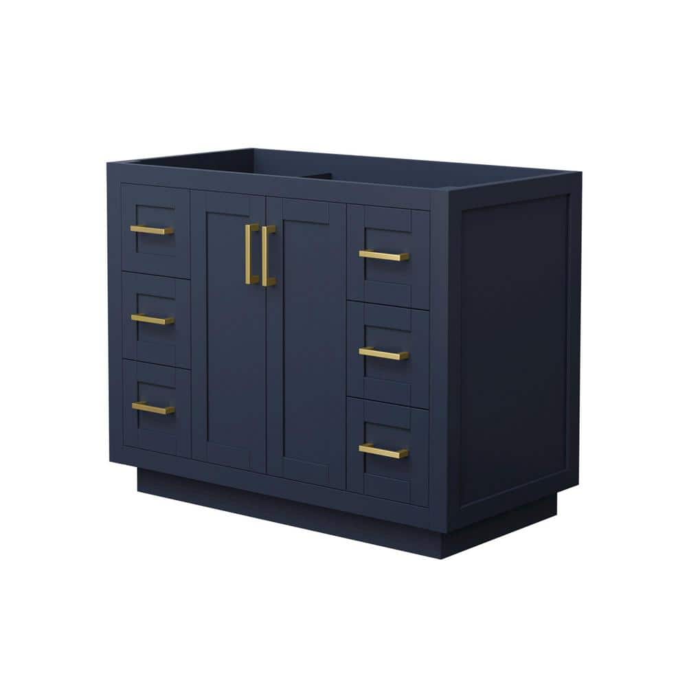 Miranda 41.25 in. W x 21.75 in. D Single Bath Vanity Cabinet Only in Dark Blue price history on PriceWatchPro