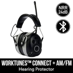 WorkTunes Black Wireless Hearing Protector with Bluetooth Technology