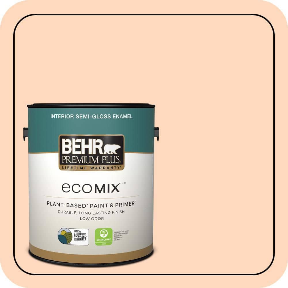 1 gal. #270C-2 Shrimp Cocktail Semi-Gloss Enamel EcoMix Plant-Based Interior Paint & Primer price history on PriceWatchPro
