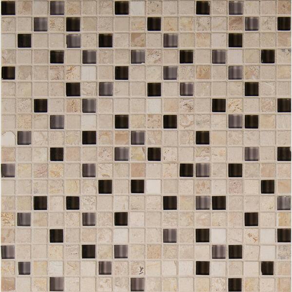 MSI Cafe Noche 12 in. x 12 in. Textured Multi-Surface Floor and Wall Tile (1 sq. ft./Each)