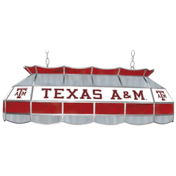 Trademark Texas A&M University 3-Light Gold Tiffany Lamp