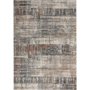 Tangra Multicolor 4 ft. x 6 ft. Abstract Geometric Contemporary Area Rug
