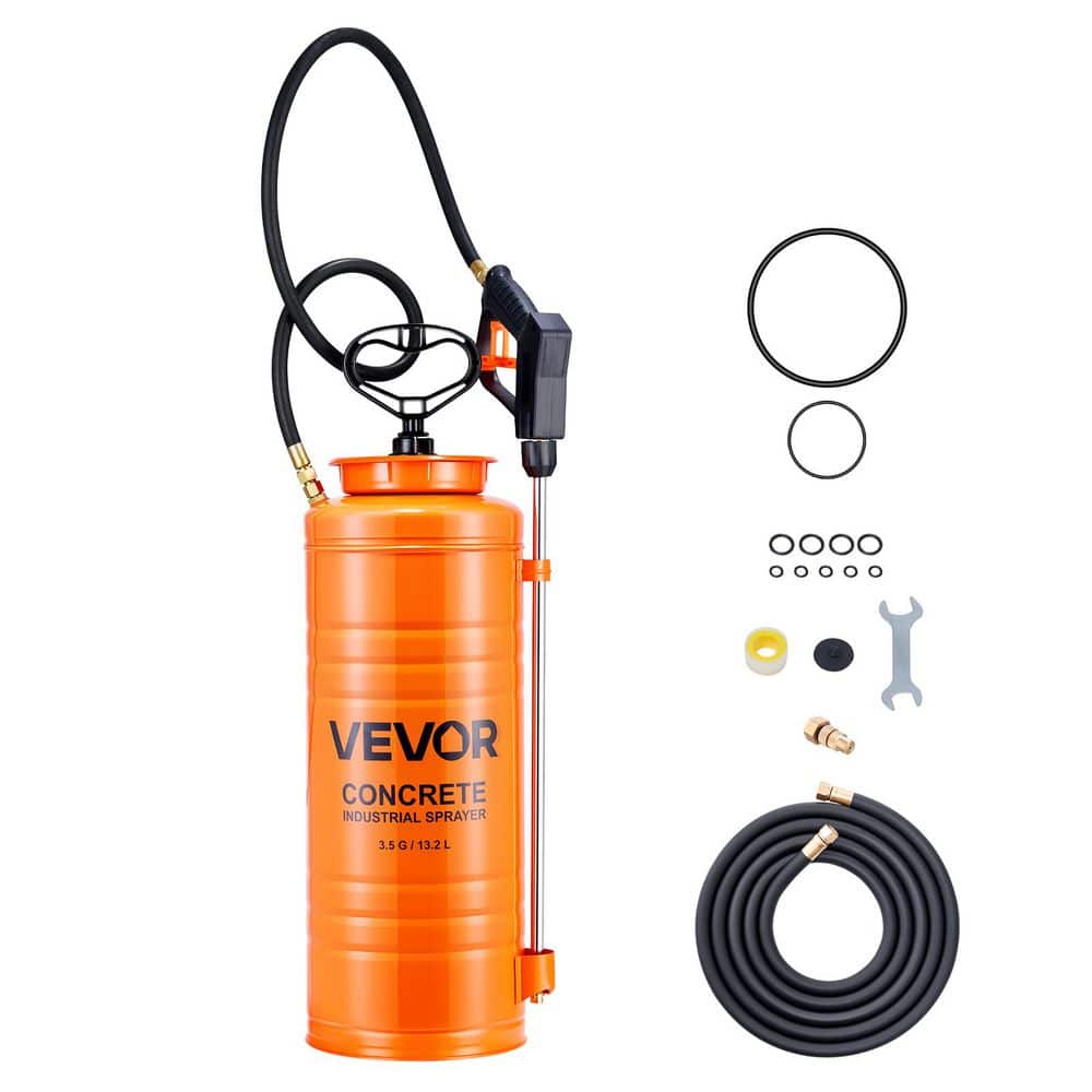 Industrial Concrete Sprayer, 3.5 Gal. Stainless Steel, Heavy Duty Tri-Poxy Pump, 20.5 in. Wand, 48 in. and 120 in. Hose price history on PriceWatchPro