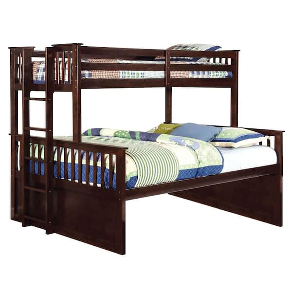 Unbranded Roadmark Dark Walnut Double Bunk Bed