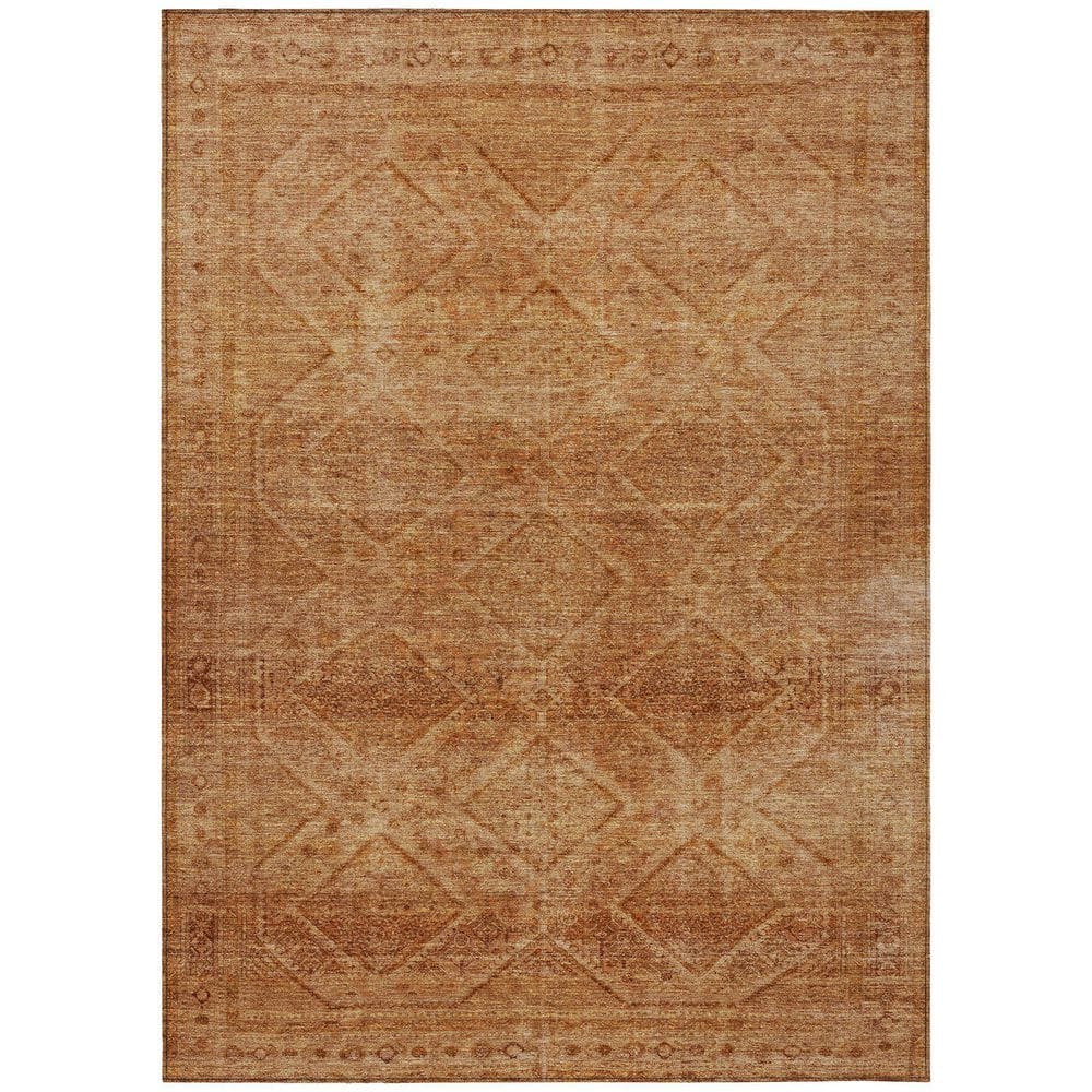Chantille Machine Washable Indoor/Outdoor Abstract ACN2060 Copper 3 ft. x 5 ft. Area Rug price history on PriceWatchPro
